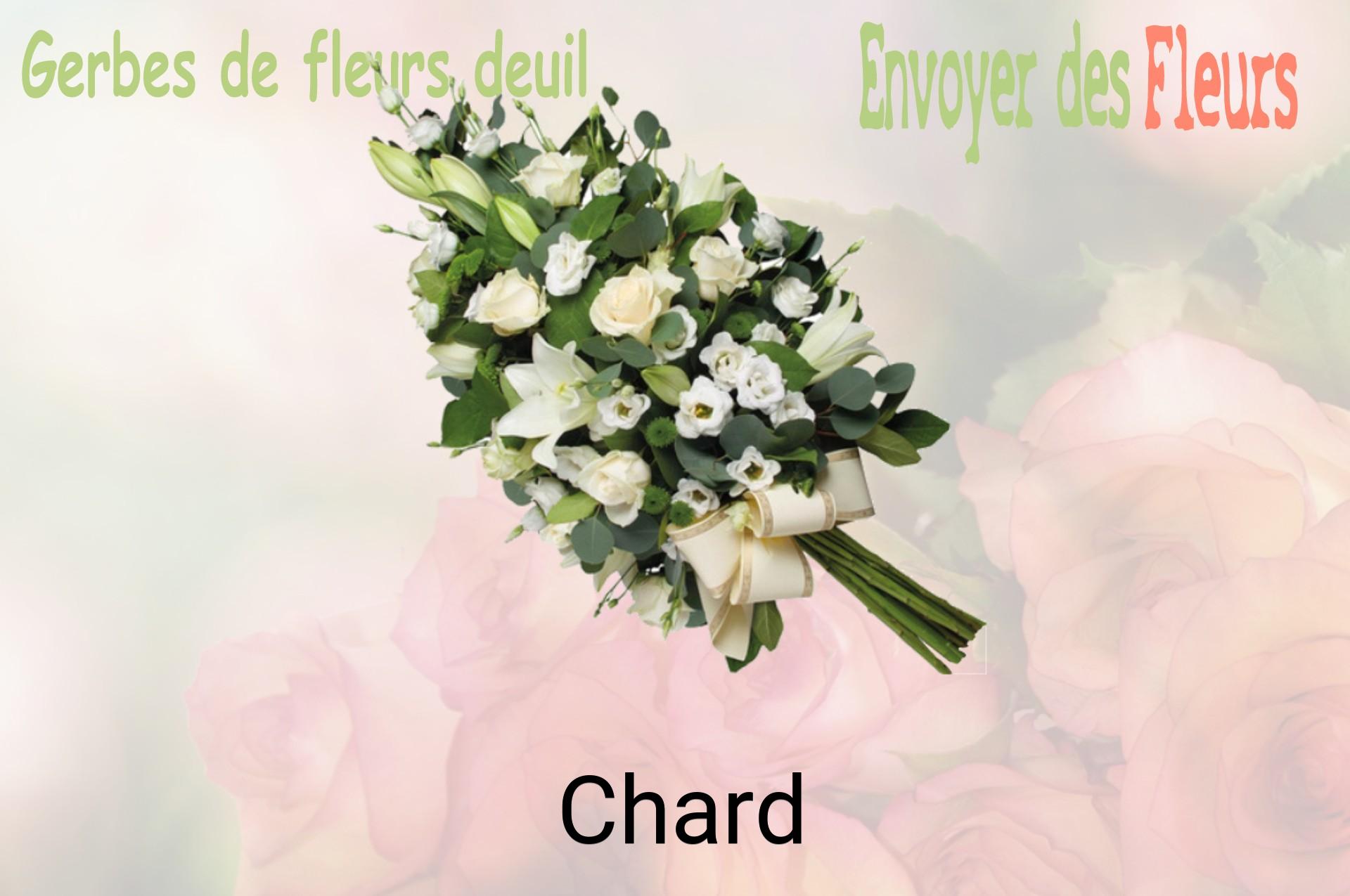 Gerbe de fleurs de deuil livrée à Chard